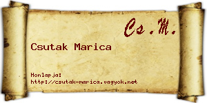 Csutak Marica névjegykártya
